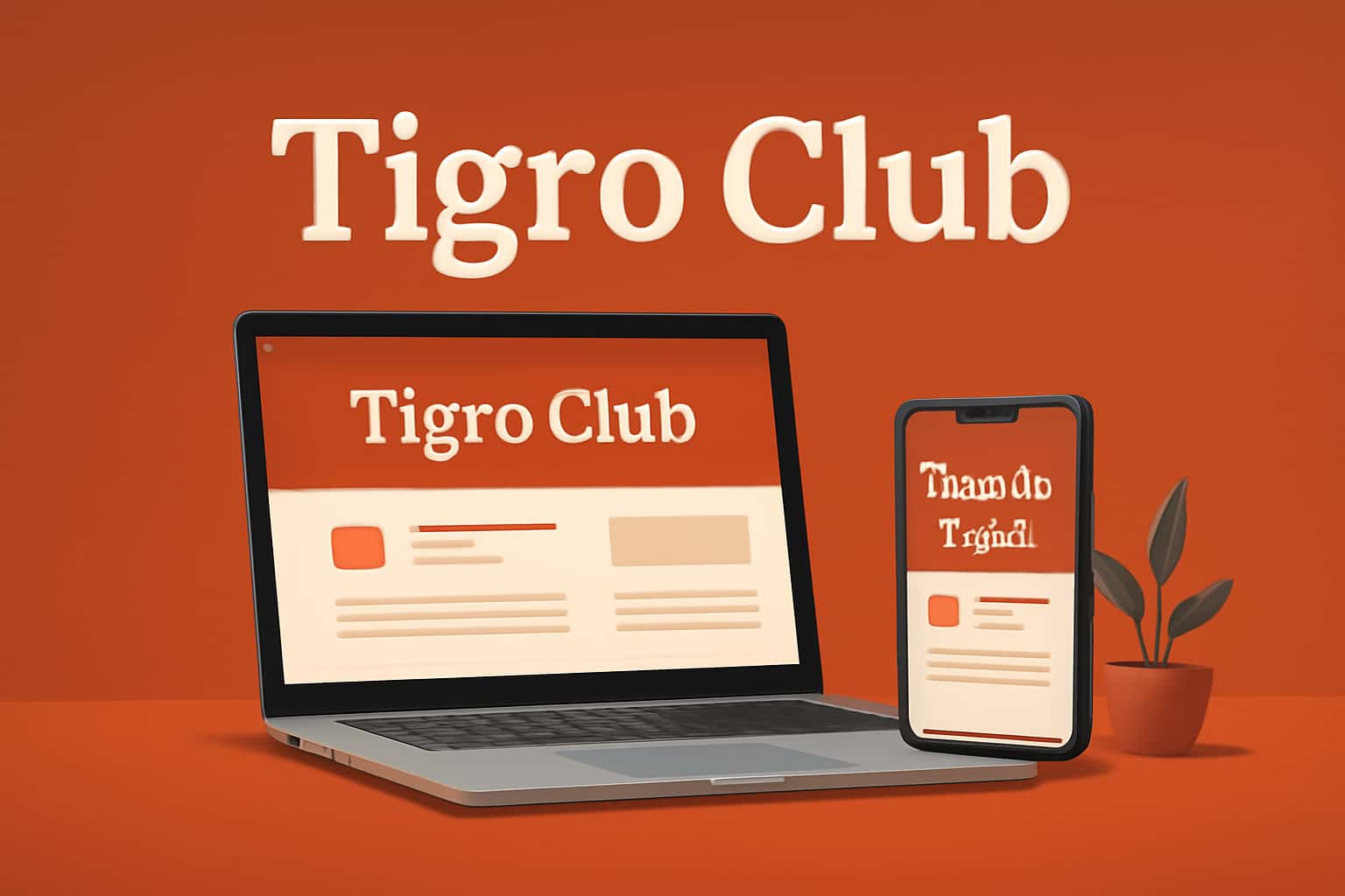 Scene illustrating the accessibility of Tigro Club from mobile devices.