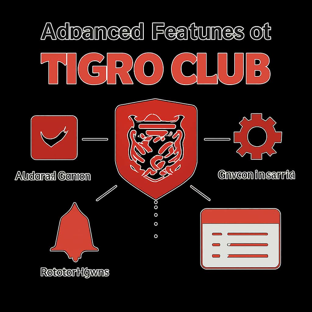 Diagram illustrating the advanced features of Tigro Club.