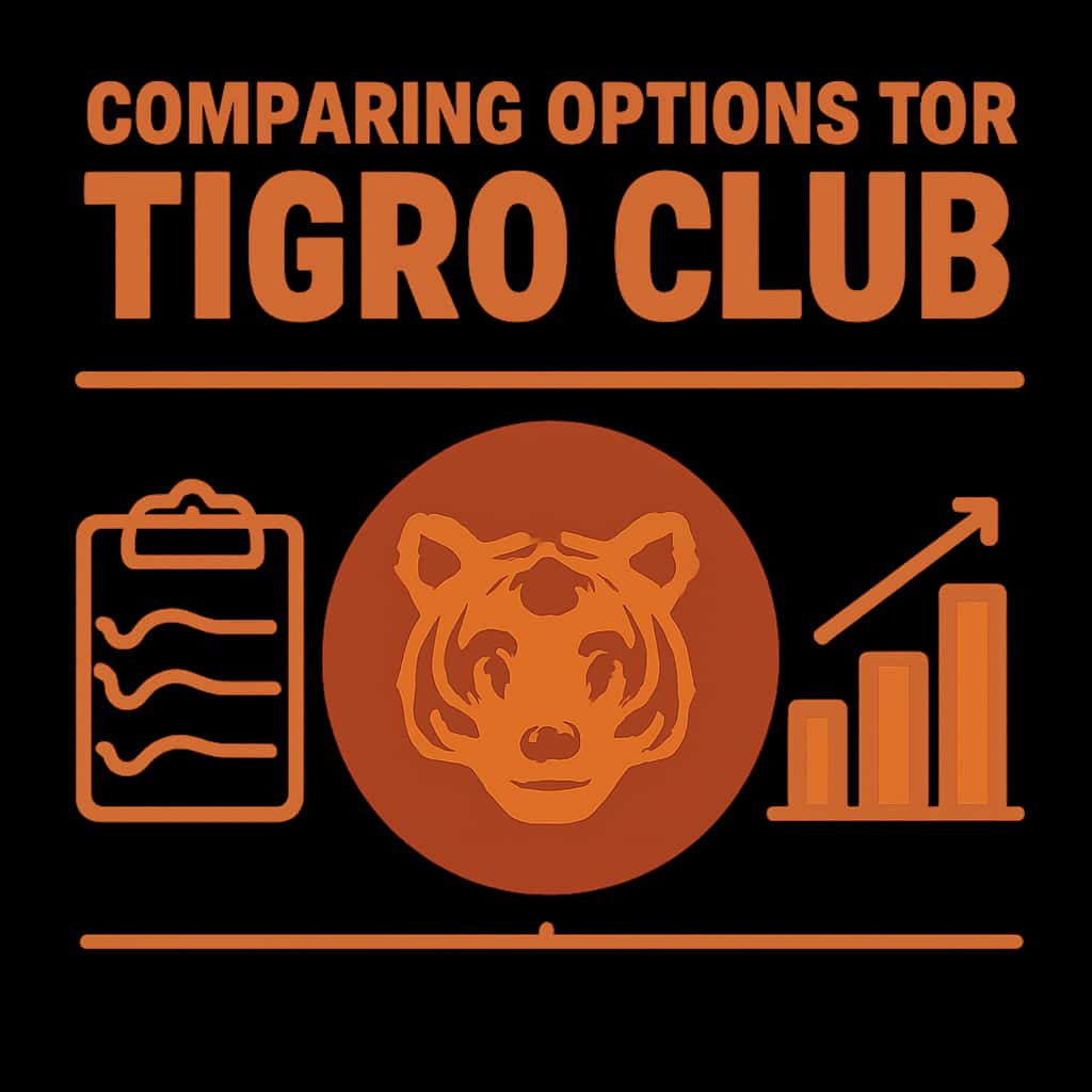 An educational illustration outlining the various access methods for Tigro Club.
