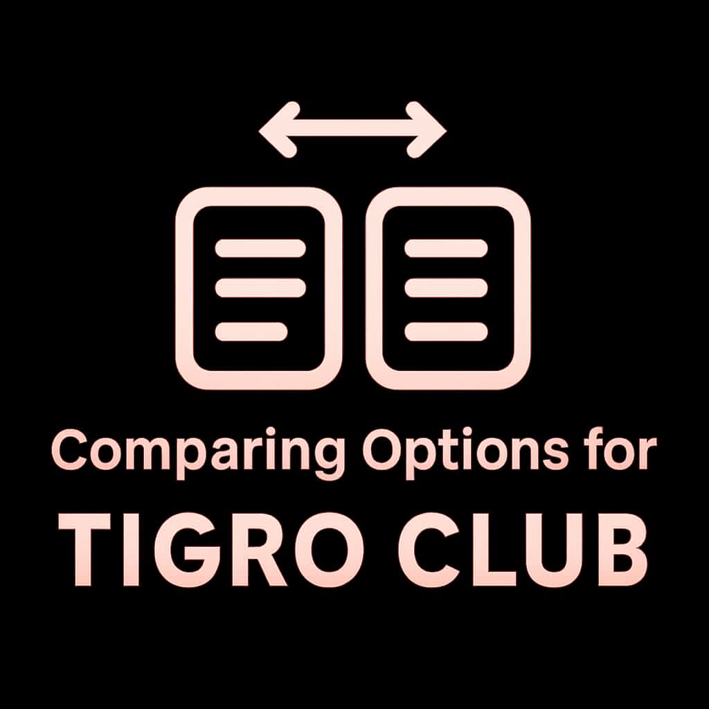 A professional badge symbolizing the guide for Comparing Options for Tigro Club.