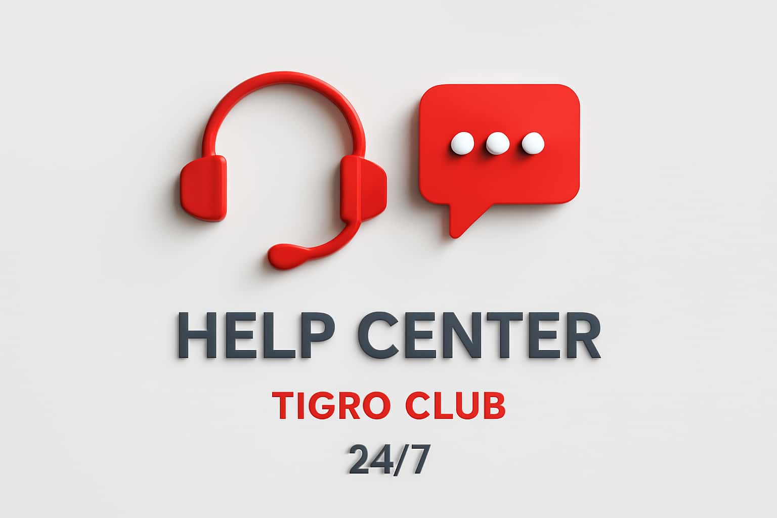 Tigro Club Help Center 24/7 Interface