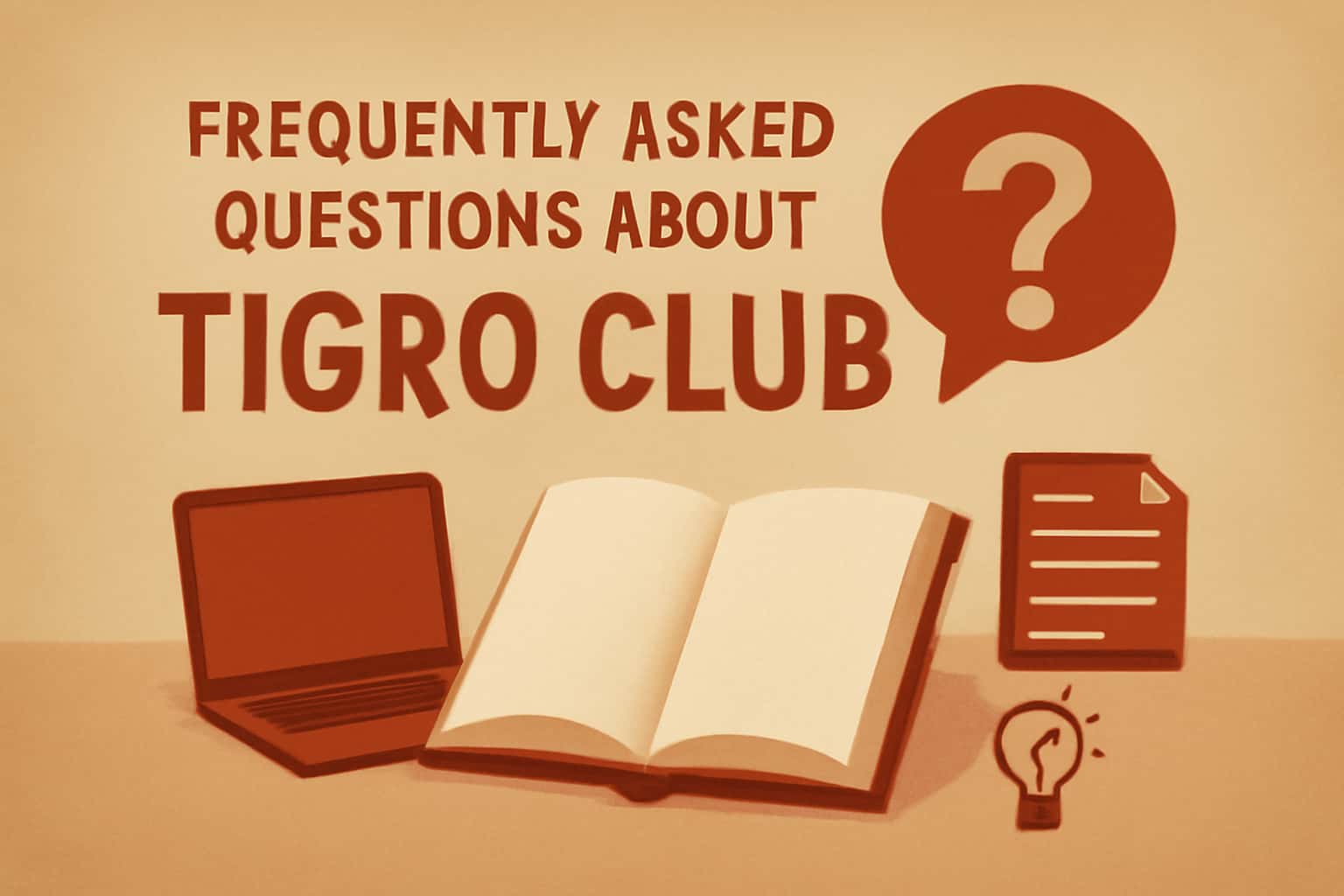 Informational scene related to Tigro Club's frequently asked questions.