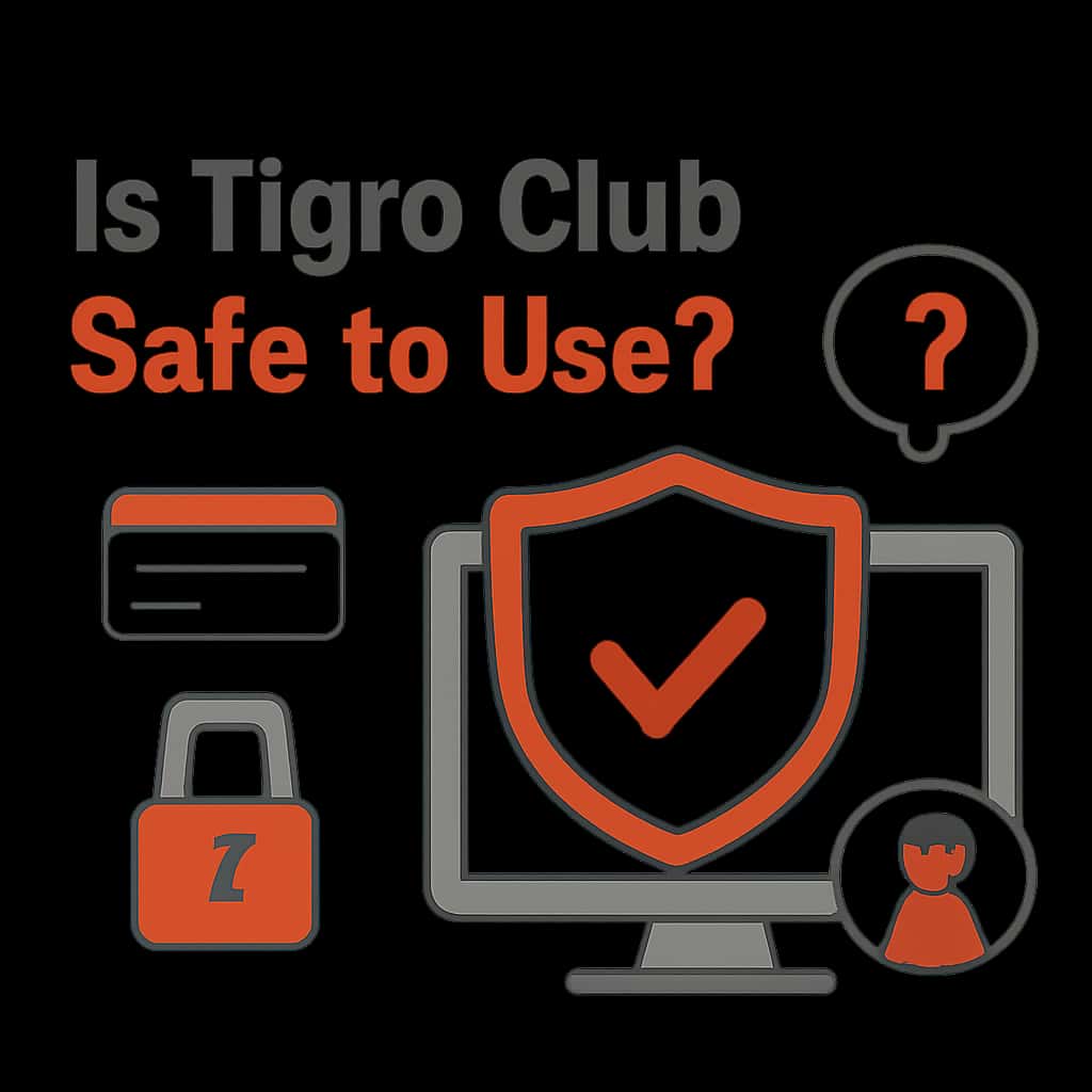 An educational diagram illustrating Tigro Club's safety features.