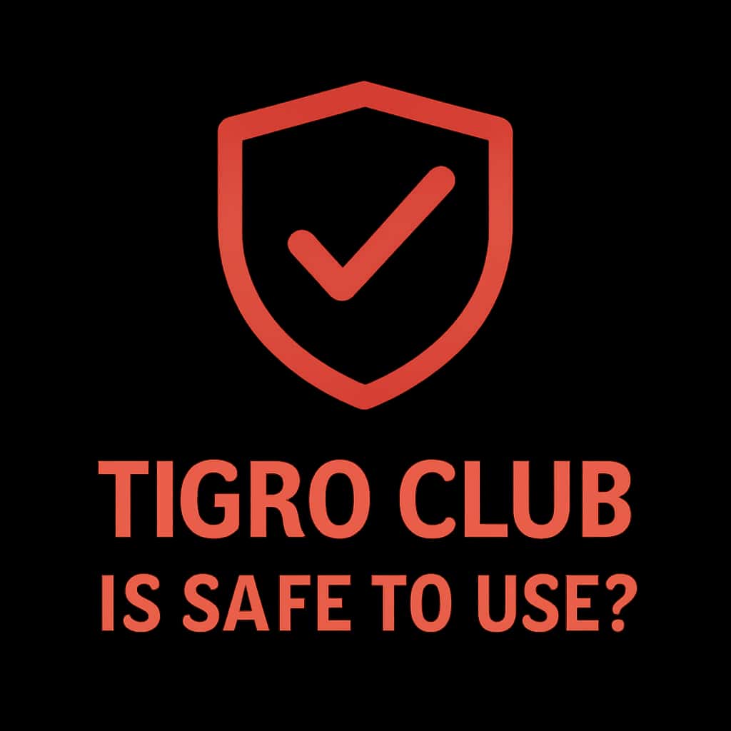 A professional badge indicating safety guidance for Tigro Club.