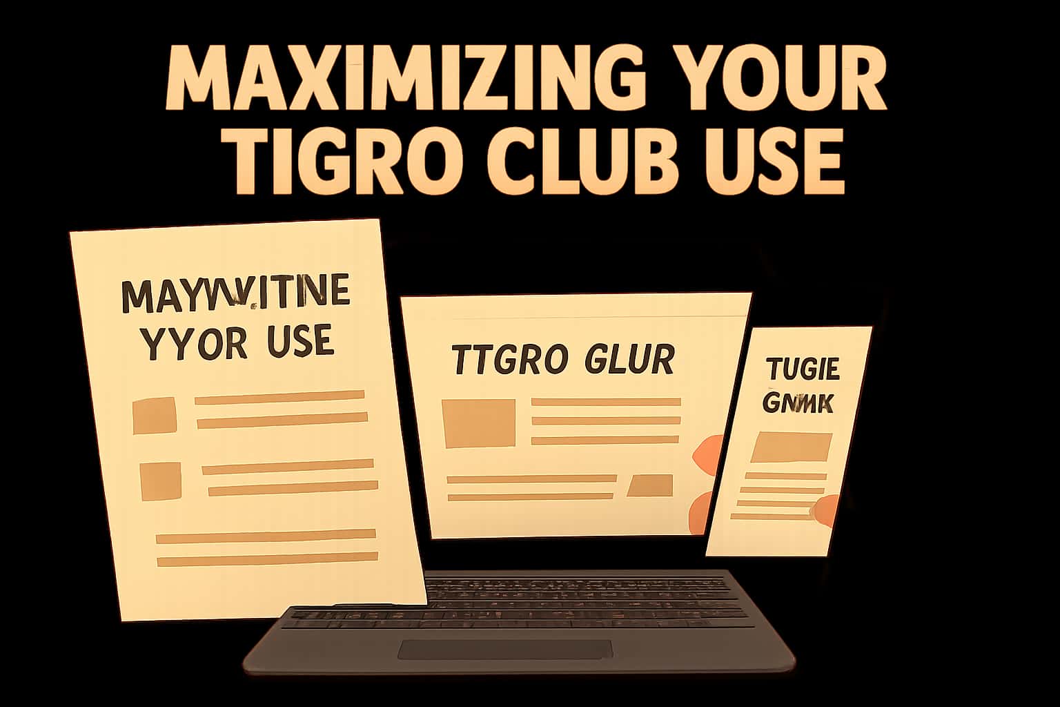 Informational graphic representing the strategies for maximizing Tigro Club use.