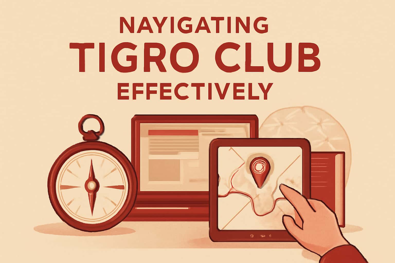 An informational scene showcasing how to navigate Tigro Club effectively.