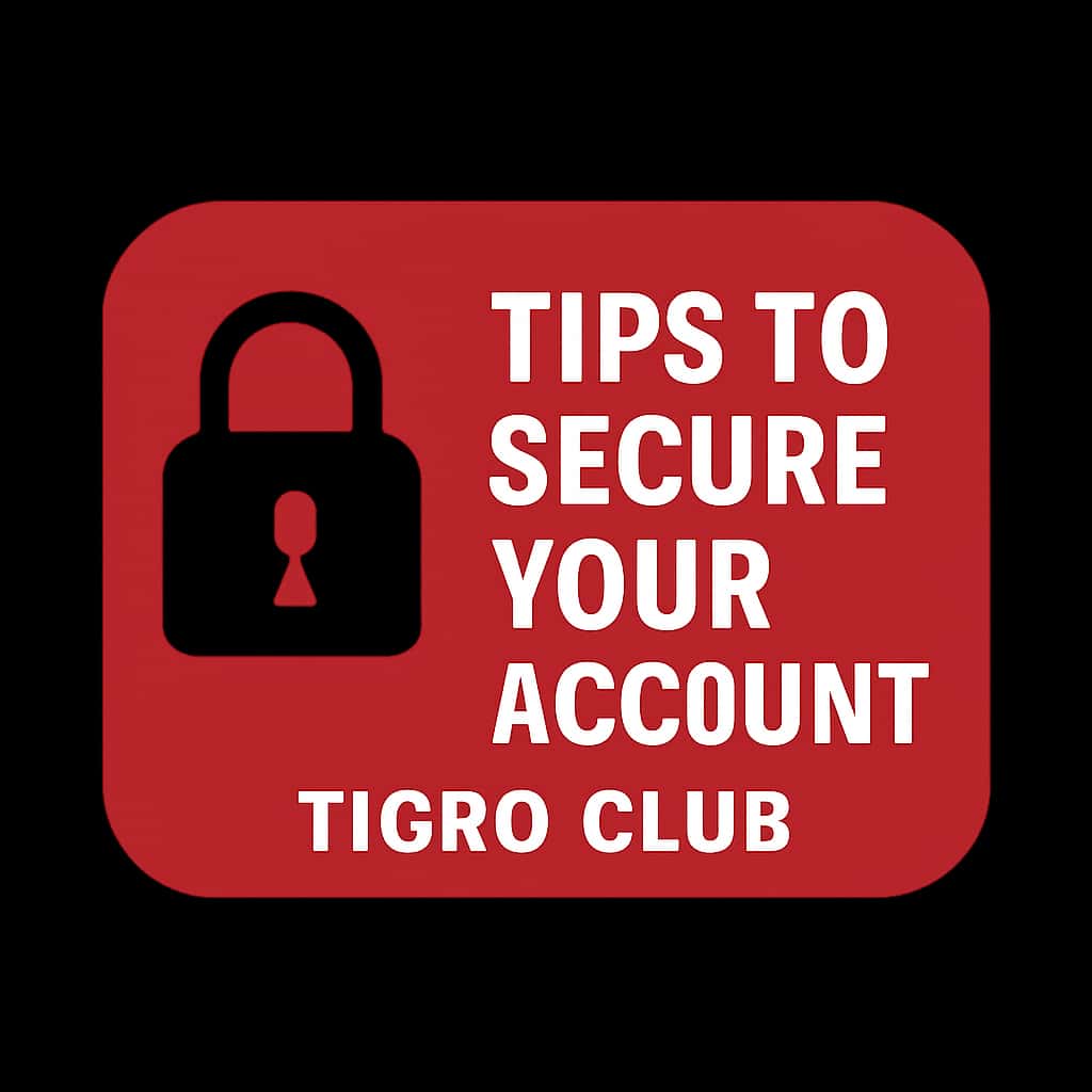 A badge indicating the importance of account security for Tigro Club.